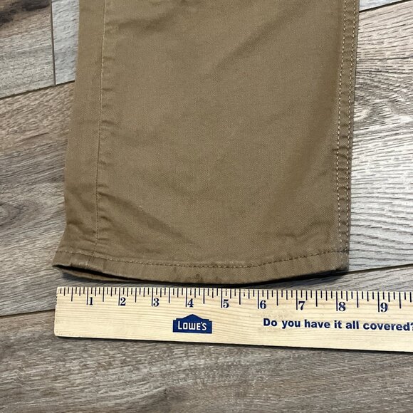 Men's Levis 505 Regular Fit Pants SZ 36x32 Tan Modern Stretch White Tab - Picture 6 of 13